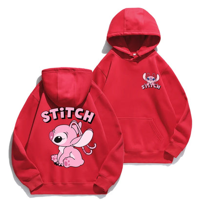 Cartoon Anime Hoodie - Loose Stitch Hoodie for Couples AutumnWinter Coat - ZOOMNSTORE