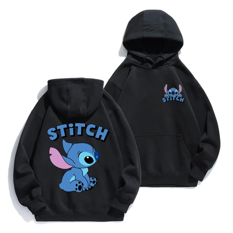 Cartoon Anime Hoodie - Loose Stitch Hoodie for Couples AutumnWinter Coat - ZOOMNSTORE