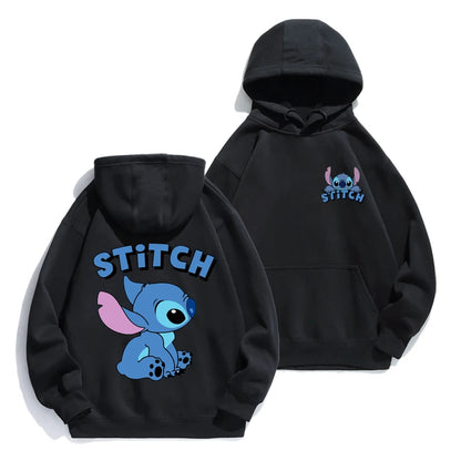 Cartoon Anime Hoodie - Loose Stitch Hoodie for Couples AutumnWinter Coat - ZOOMNSTORE
