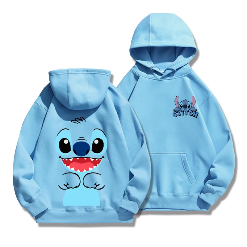 Cartoon Anime Hoodie - Loose Stitch Hoodie for Couples AutumnWinter Coat - ZOOMNSTORE