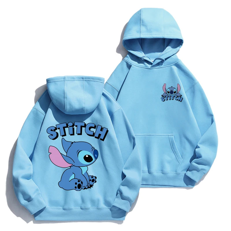 Cartoon Anime Hoodie - Loose Stitch Hoodie for Couples AutumnWinter Coat - ZOOMNSTORE
