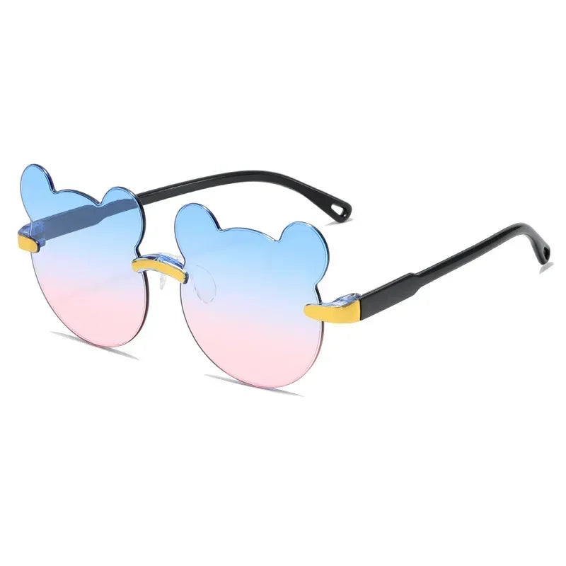 Cartoon Bear Rimless Sunglasses - UV400 Outdoor Kids Sunglasses for Boys  Girls - ZOOMNSTORE