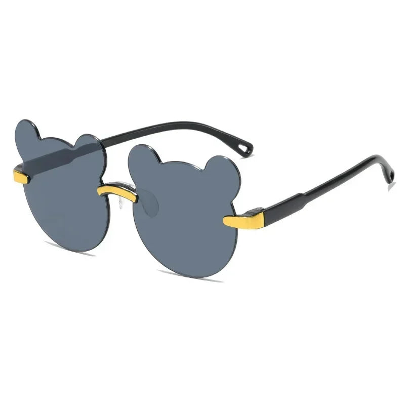 Cartoon Bear Rimless Sunglasses - UV400 Outdoor Kids Sunglasses for Boys  Girls - ZOOMNSTORE