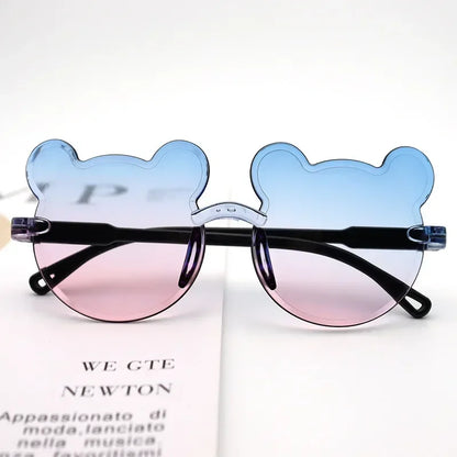 Cartoon Bear Rimless Sunglasses - UV400 Outdoor Kids Sunglasses for Boys  Girls - ZOOMNSTORE