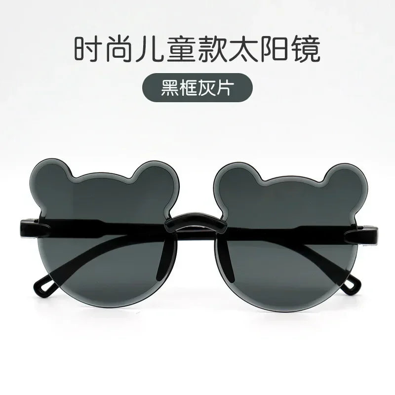 Cartoon Bear Rimless Sunglasses - UV400 Outdoor Kids Sunglasses for Boys  Girls - ZOOMNSTORE