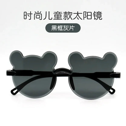 Cartoon Bear Rimless Sunglasses - UV400 Outdoor Kids Sunglasses for Boys  Girls - ZOOMNSTORE