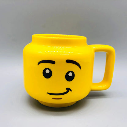 Cartoon Ceramic Mug - 250ML Porcelain Cup with Cute Impish Face Design - ZOOMNSTORE