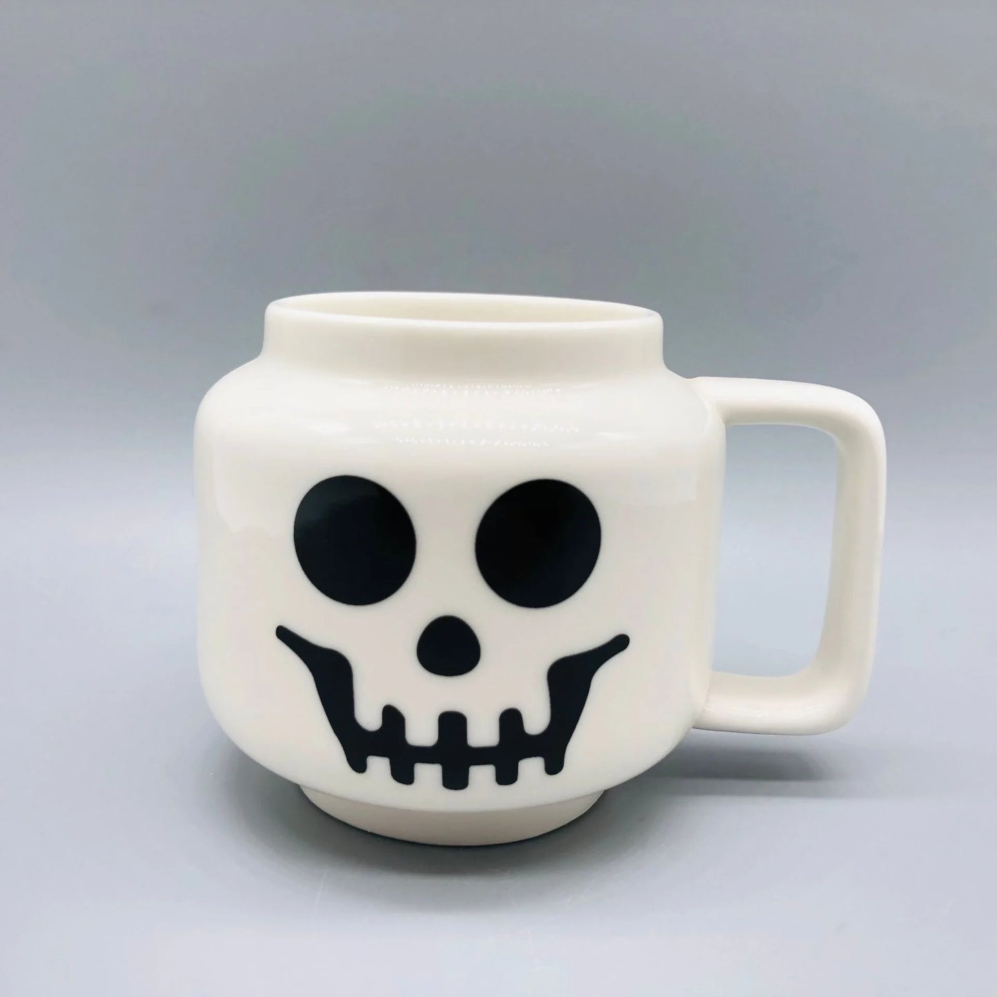 Cartoon Ceramic Mug - 250ML Porcelain Cup with Cute Impish Face Design - ZOOMNSTORE