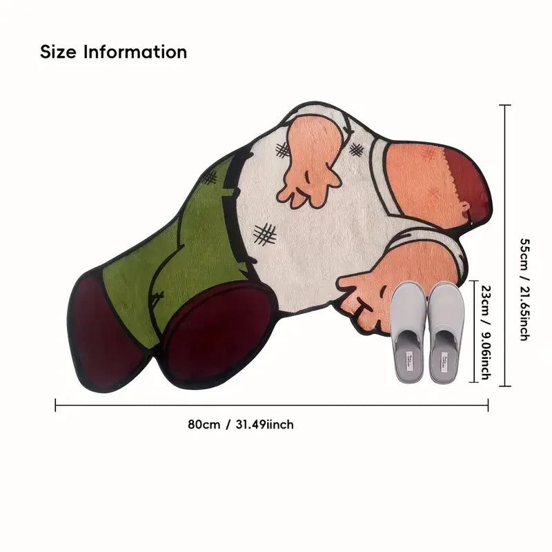 Cartoon Character Rug - Soft Waterproof Polyester Area Rug for Bedroom & Balcony - ZOOMNSTORE