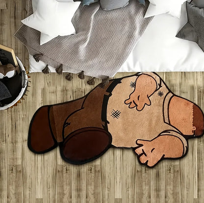 Cartoon Character Rug - Soft Waterproof Polyester Area Rug for Bedroom & Balcony - ZOOMNSTORE