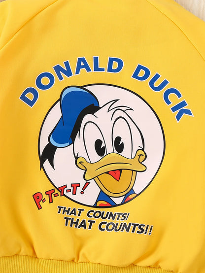 Cartoon Donald Duck Jacket - Autumn Windbreaker for Kids - ZOOMNSTORE