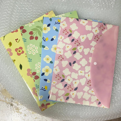 Cartoon File Bag - A4 Waterproof Document Holder With Snap Closure | Cute Portable Organizer - ZOOMNSTORE