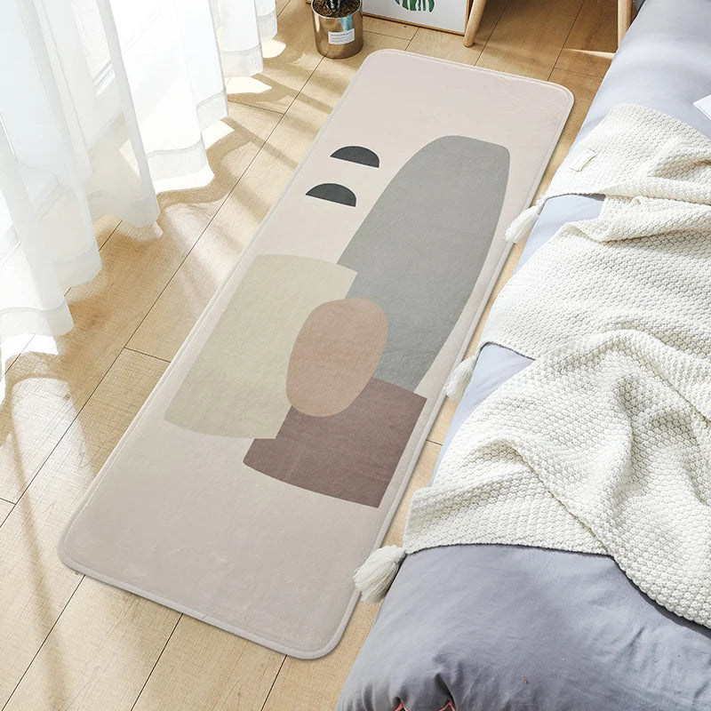 Cartoon Plush Bedroom Carpet - Non-slip Bedside Mat - ZOOMNSTORE