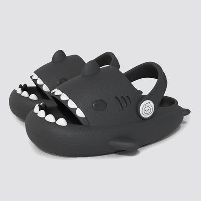 Cartoon Shark Sandals - Boys Girls Summer Non-slip Soft Sole Shoes - ZOOMNSTORE