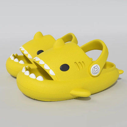 Cartoon Shark Sandals - Boys Girls Summer Non-slip Soft Sole Shoes - ZOOMNSTORE
