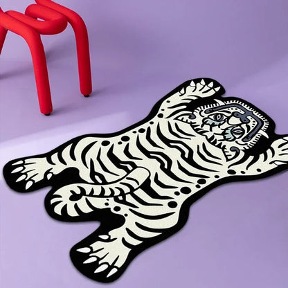 Cartoon Tiger Rug - Non Slip Floor Mat for Children's Bedroom & Living Room - ZOOMNSTORE