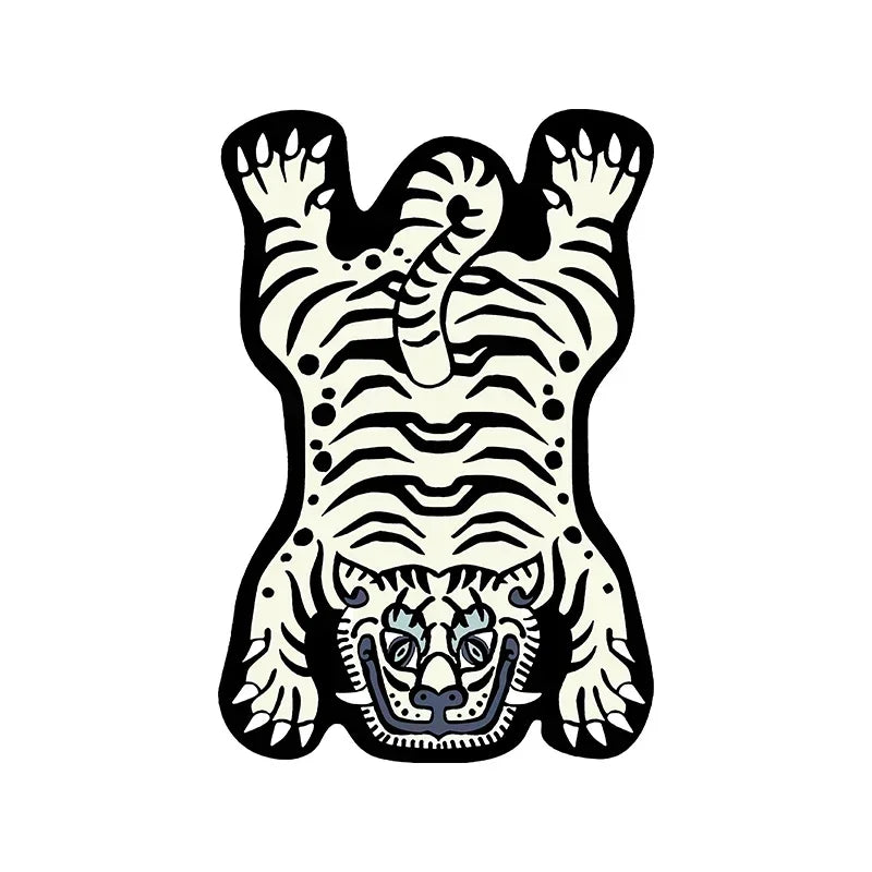 Cartoon Tiger Rug - Non Slip Floor Mat for Children's Bedroom & Living Room - ZOOMNSTORE