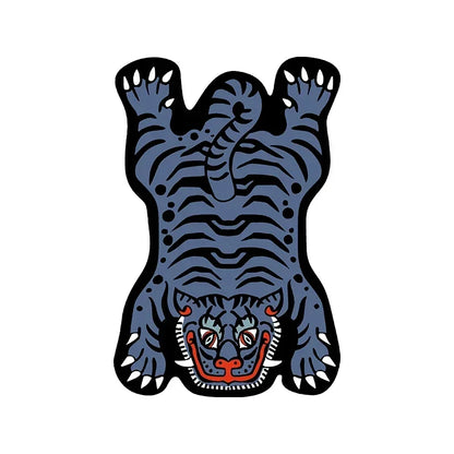 Cartoon Tiger Rug - Non Slip Floor Mat for Children's Bedroom & Living Room - ZOOMNSTORE