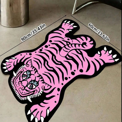 Cartoon Tiger Rug - Non Slip Floor Mat for Children's Bedroom & Living Room - ZOOMNSTORE