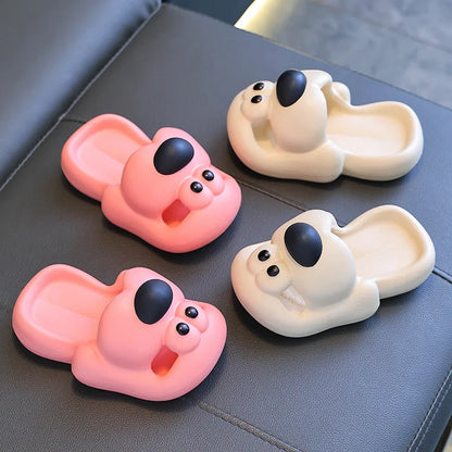 Cartoon puppy Children's Slippers Baby Indoor Flip-Flops Boys and Girls Cute Bathroom Non-slip Sense of Cloud Sandals - ZOOMNSTORE