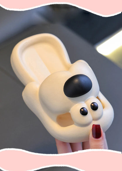 Cartoon puppy Children's Slippers Baby Indoor Flip-Flops Boys and Girls Cute Bathroom Non-slip Sense of Cloud Sandals - ZOOMNSTORE