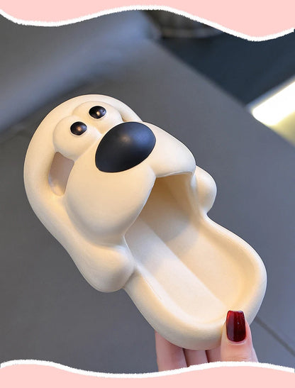 Cartoon puppy Children's Slippers Baby Indoor Flip-Flops Boys and Girls Cute Bathroom Non-slip Sense of Cloud Sandals - ZOOMNSTORE