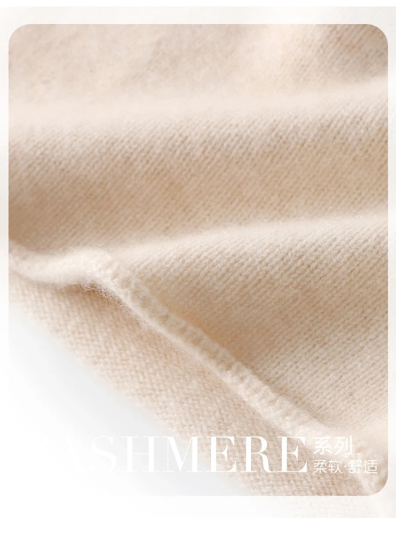 Cashmere Beanie Hat - 100% Soft Knit Winter Hat For Men & Women, Solid Color - ZOOMNSTORE