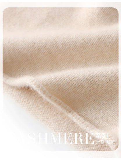 Cashmere Beanie Hat - 100% Soft Knit Winter Hat For Men & Women, Solid Color - ZOOMNSTORE