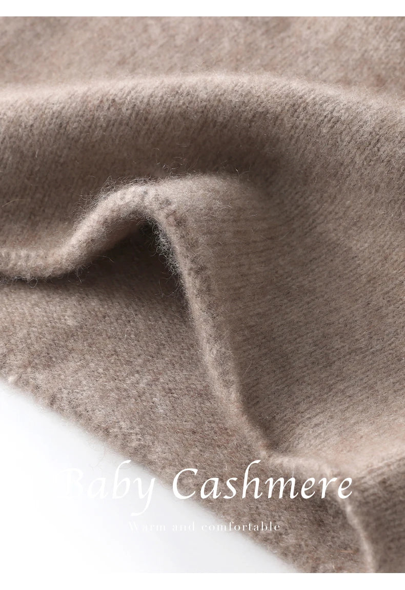 Cashmere Beanie Hat - 100% Soft Knit Winter Hat For Men & Women, Solid Color - ZOOMNSTORE