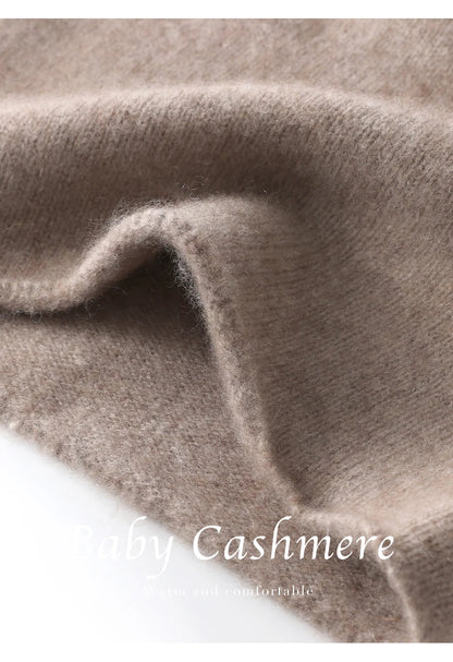 Cashmere Beanie Hat - 100% Soft Knit Winter Hat For Men & Women, Solid Color - ZOOMNSTORE