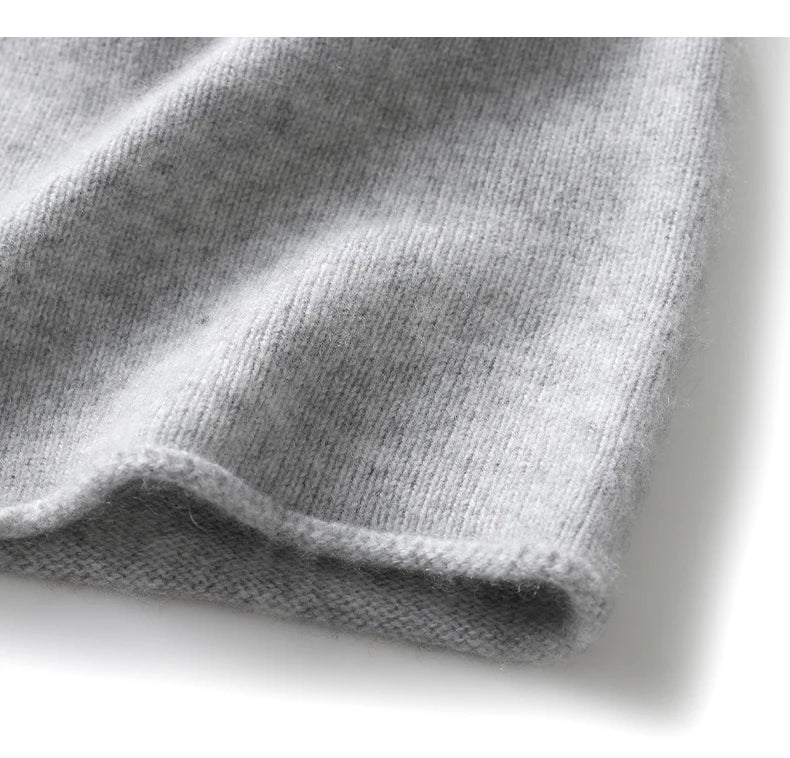 Cashmere Beanie Hat - 100% Soft Knit Winter Hat For Men & Women, Solid Color - ZOOMNSTORE