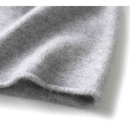 Cashmere Beanie Hat - 100% Soft Knit Winter Hat For Men & Women, Solid Color - ZOOMNSTORE