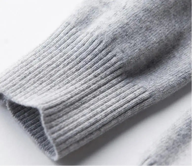 Classic Pullover V-Neck Sweater Men 2024 Autumn Winter Cashmere Cotton Blend Warm Jumper Clothes Pull Homme Man Hombres Sweater - ZOOMNSTORE