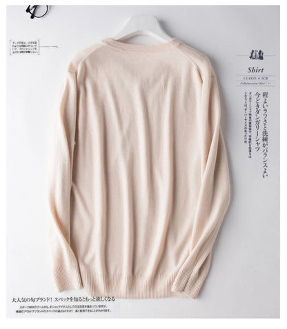 Classic Pullover V-Neck Sweater Men 2024 Autumn Winter Cashmere Cotton Blend Warm Jumper Clothes Pull Homme Man Hombres Sweater - ZOOMNSTORE
