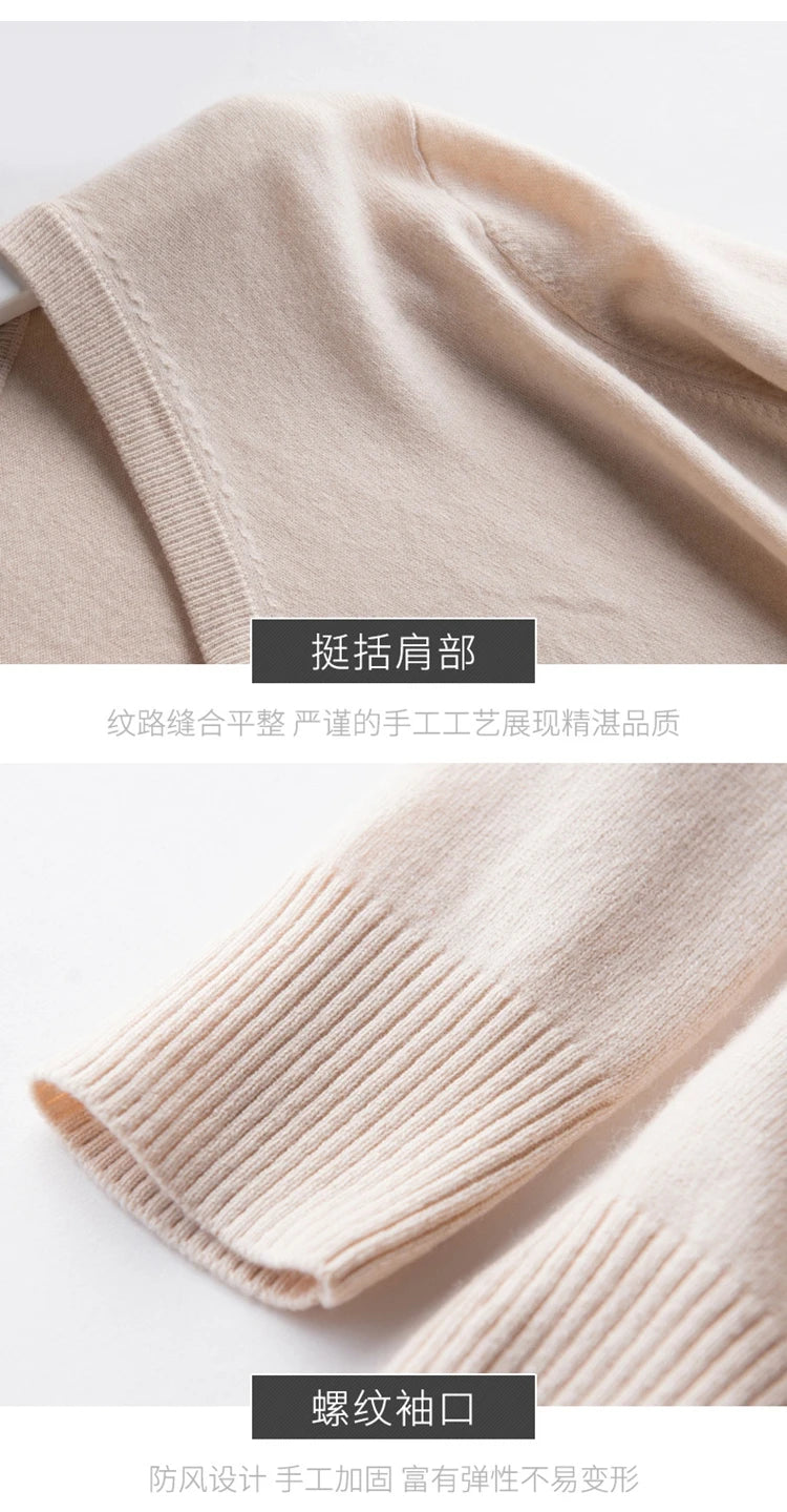 Classic Pullover V-Neck Sweater Men 2024 Autumn Winter Cashmere Cotton Blend Warm Jumper Clothes Pull Homme Man Hombres Sweater - ZOOMNSTORE