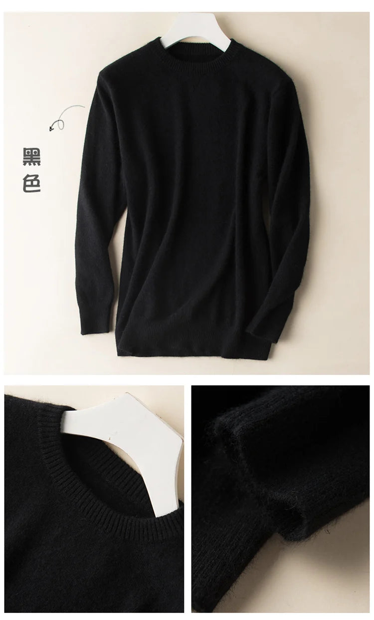Classic Pullover V-Neck Sweater Men 2024 Autumn Winter Cashmere Cotton Blend Warm Jumper Clothes Pull Homme Man Hombres Sweater - ZOOMNSTORE