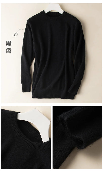 Classic Pullover V-Neck Sweater Men 2024 Autumn Winter Cashmere Cotton Blend Warm Jumper Clothes Pull Homme Man Hombres Sweater - ZOOMNSTORE