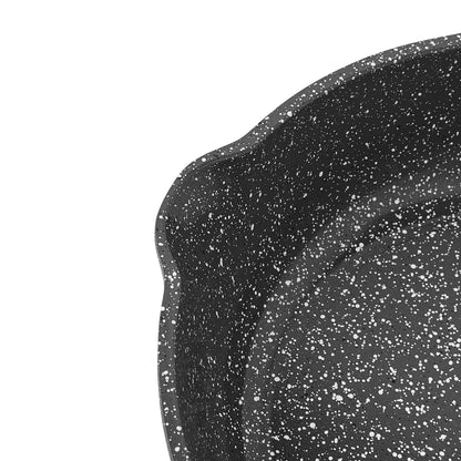 Cast Aluminum Fry Pan 8 Inch - Nonstick Durable Skillet With Charcoal Speckle Finish - ZOOMNSTORE