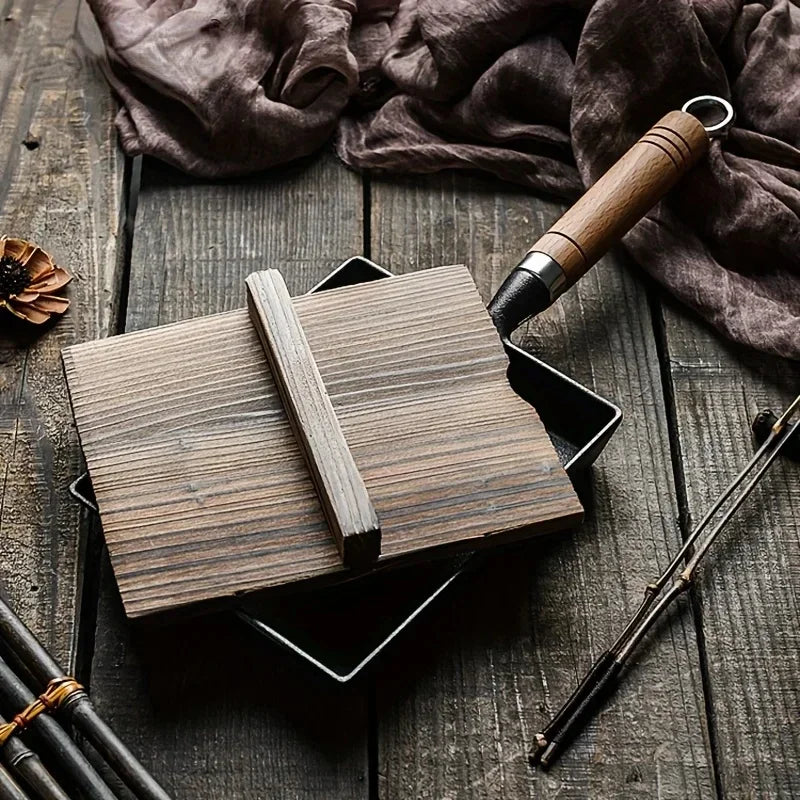 Cast Iron Frying Pan – Japanese Non Stick Square Pancake Pan for Gas Stove - ZOOMNSTORE