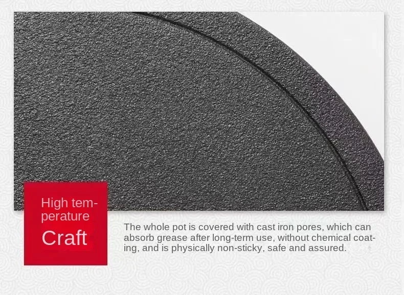 Cast Iron Frying Pan - Uncoated Non-Stick Skillet | Induction Compatible Pan - ZOOMNSTORE