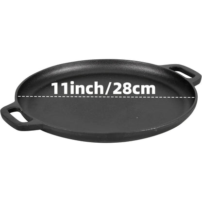 Cast Iron Skillet Set – 3PCS Heavy Duty Pans, Pre-Seasoned Non-Stick Surface - ZOOMNSTORE