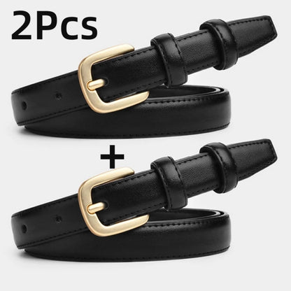 Casual Fashion Belt 2-Pack - High-End Needle Buckle Double Loop for Daily Wear - ZOOMNSTORE