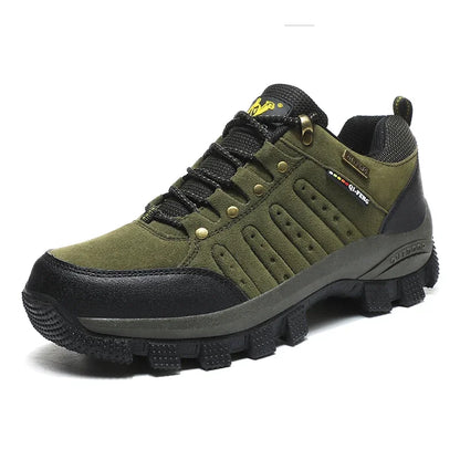 Mens Waterproof Leather Outdoor Sneakers - High-Quality Casual Climbing and Trekking Shoes - ZOOMNSTORE