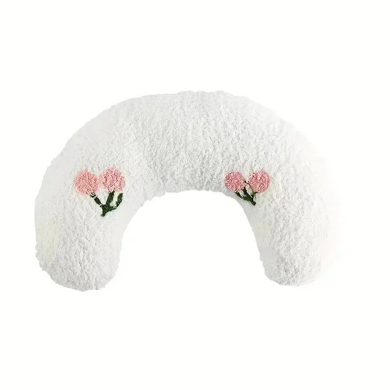 Cat Calming Pillow - Ultra Soft Half Donut Plush Cat Sleep Aid Cushion - ZOOMNSTORE
