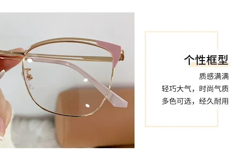 Cat Eye Glasses - Retro Blue Light Glasses With Photochromic Clear Lenses For Women - ZOOMNSTORE