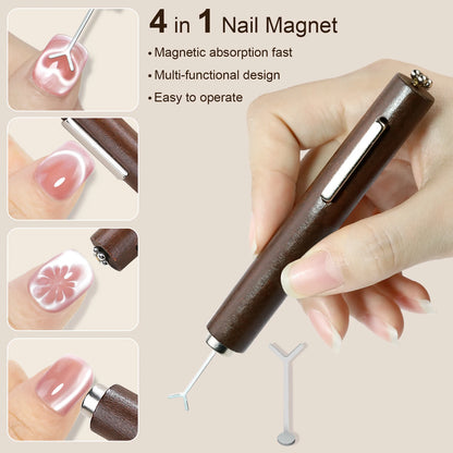 Cat Eye Magnet Stick – 3 In 1 Magnetic Gel Nail Tool | Manicure Accessories - ZOOMNSTORE