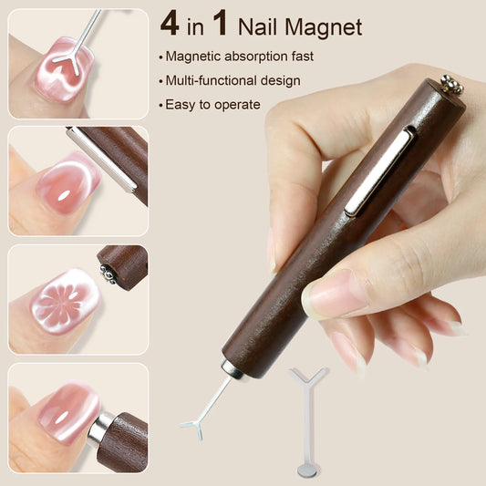 Cat Eye Magnet Stick – 3 In 1 Magnetic Gel Nail Tool | Manicure Accessories - ZOOMNSTORE
