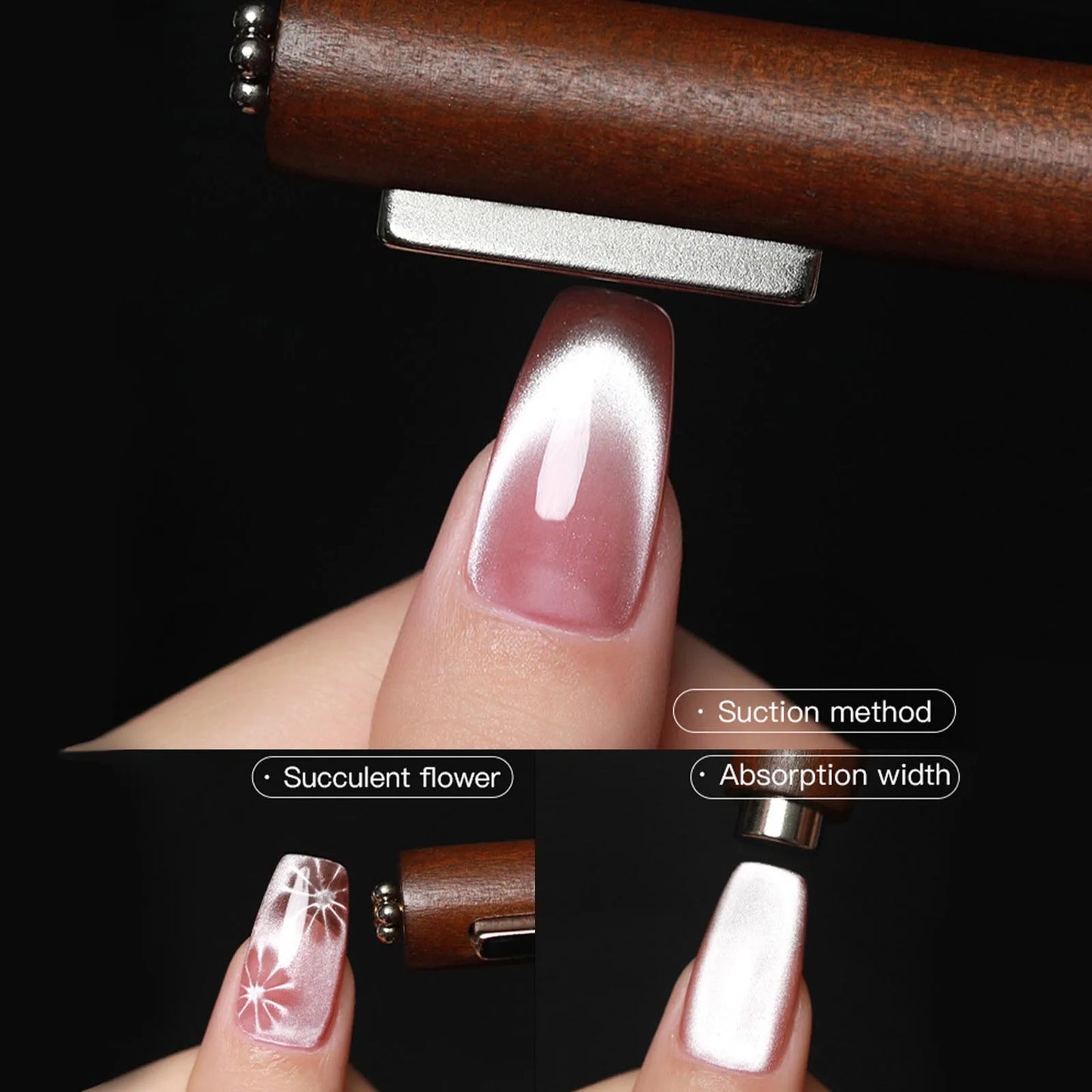 Cat Eye Magnet Stick – 3 In 1 Magnetic Gel Nail Tool | Manicure Accessories - ZOOMNSTORE