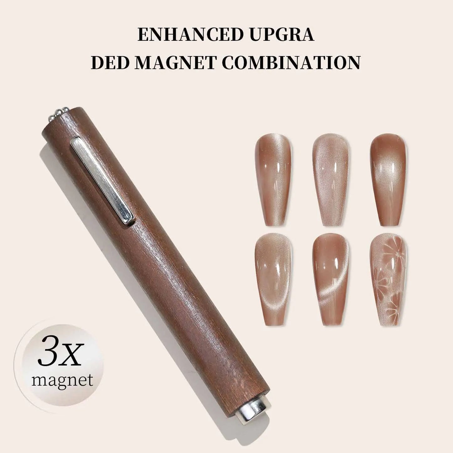 Cat Eye Magnet Stick – 3 In 1 Magnetic Gel Nail Tool | Manicure Accessories - ZOOMNSTORE