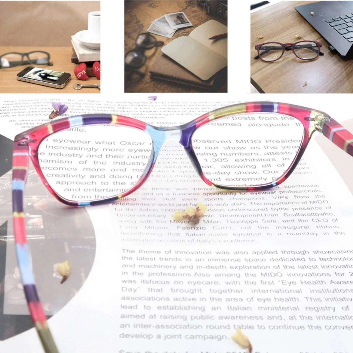 Cat Eye Reading Glasses - Stylish Women Presbyopic Glasses With Rivet Frame - ZOOMNSTORE